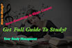 manage your study, guidance to study and time