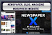 do eye catching   newspaper blog magazine  wordpress website by newspaper theme