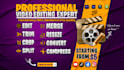 edit, trim, crop, merge, resize, compress, convert any video or mp3