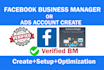 set up facebook business manager with ads account