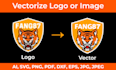 do vector tracing, vectorize image, logo, svg, vector file