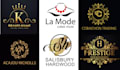 do luxury initial letters monogram logo design