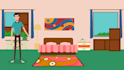 create awesome 2d carpet cleaning animated promo video