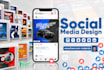 do professional social media post design, banner, ads