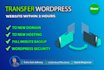 backup, migrate, transfer wordpress website in just 2 hours