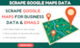 scrape google maps business data with emails