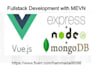 build a fullstack web application in vue js and node js