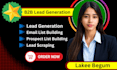 do b2b lead generation, targeted prospect list and verified business emails