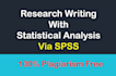 conduct statistical data analysis of research work