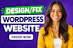 design redesign wordpress website in 10 hours
