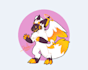 draw a cute chibi of your furry character