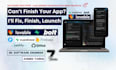 fix, improve, complete and launch ai built web or app, lovable, bolt, base44