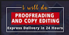 proofread,edit, check grammar, punctuation and spelling in 24 hours