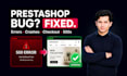 fix prestashop errors, bugs, and resolve prestashop issues