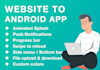 convert your website to android app in one day only