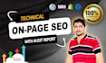 do website audit and fix the on page SEO issues