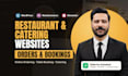 create restaurant booking catering food delivery website