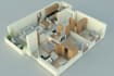 design architectural 2d 3d floor plan in autocad and 3d max