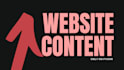 be your website content writer, website copywriting, website content