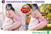 background remove and changes