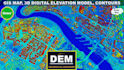 create accurate digital elevation models, dem, dsm, dtm, contours, and gis maps