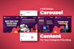 design instagram carousel for microblog content