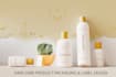 create herbal shampoo, hair conditioner, hair product packaging label