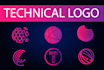 design a minimal tech crypto logo for startup business