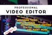 do cinematic video editing, color grading and correction