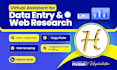 do lead generation, data entry and web research