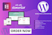 create wordpress landing page with elementor