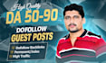 do SEO guest post on high da website