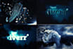 create shatter 3d dark sky logo reveal intro video