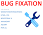 fix html, css, javascript issues and php bugs and error