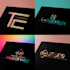 design a unique modern text based logo