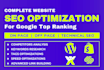do website on page SEO optimization service for google top ranking