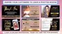 design amazon thank you card, package insert, package insert