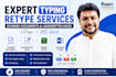 expert typing retype scanned documents inpage, ms word
