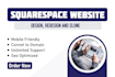do modern squarespace website design and redesign