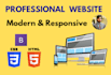 design a professional responsive website in html css bootstrap