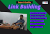 do 50 link building in high da sites, backlink
