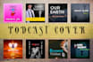design a professional podcast cover art or logo