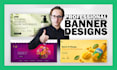 design shopify, website, youtube, and google display banners