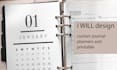design custom journal, planners and printable