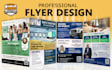 design modern digital and print event flyers