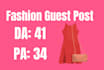 submit guest post on da 41 fashion and shopping blog