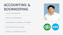 do accounting, finance, auditing, and tutoring