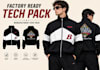 do tech pack and technical flats sketch for fashion clothing