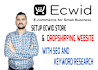 set up ecwid dropshipping store and shop