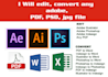 edit, convert any file